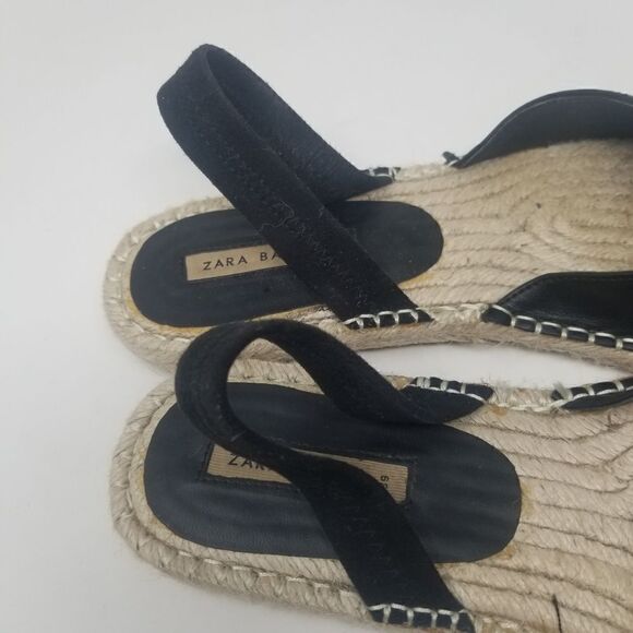 ZARA Basics Sandal. Black. Size 39. From Zara Basic Collection. - Picture 9 of 15